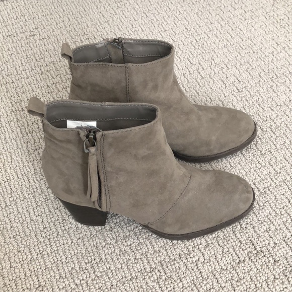 Light Gray Ankle Boots - Picture 2 of 7